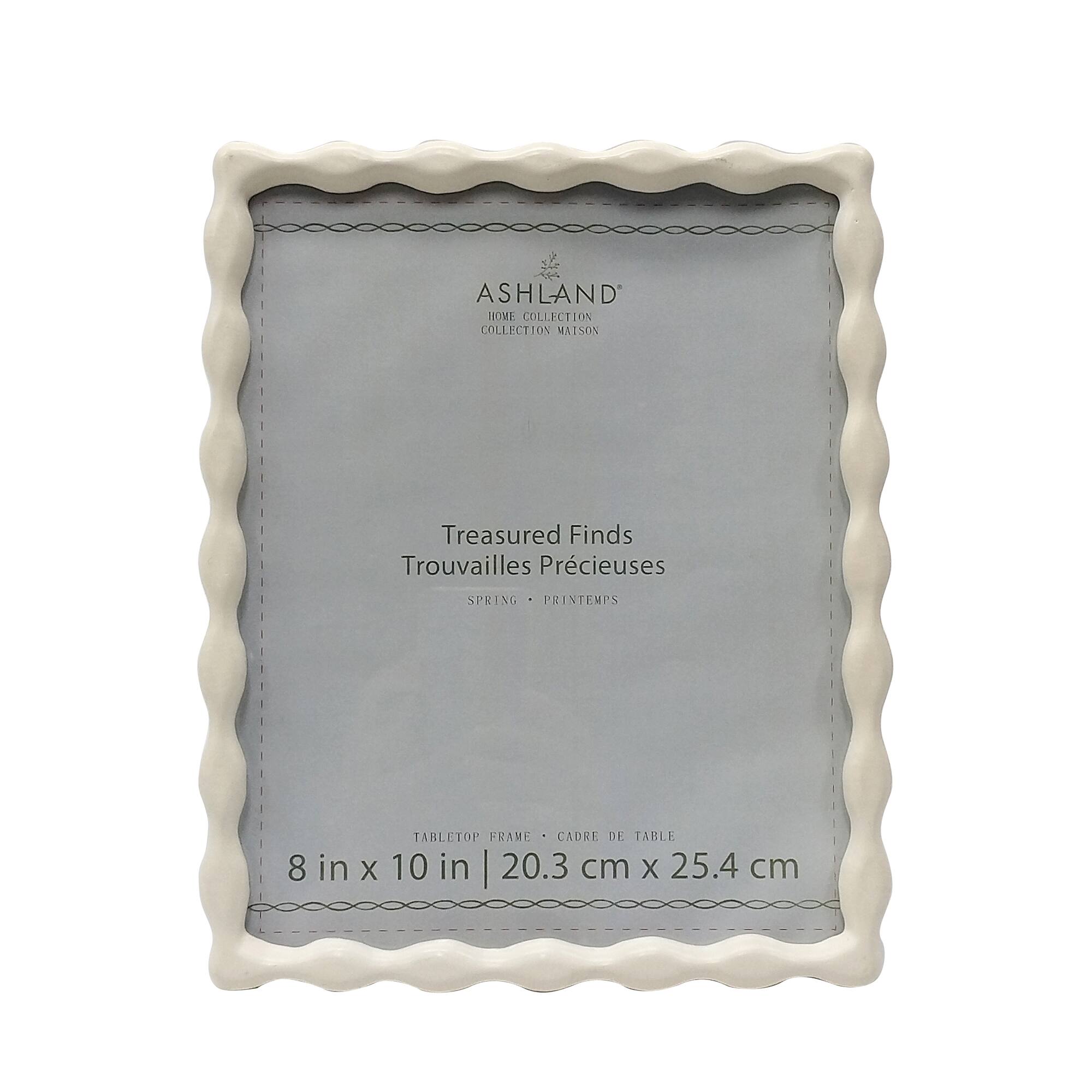 8" x 10" White Mid Wave Tabletop Frame, Treasured Finds by Ashland®